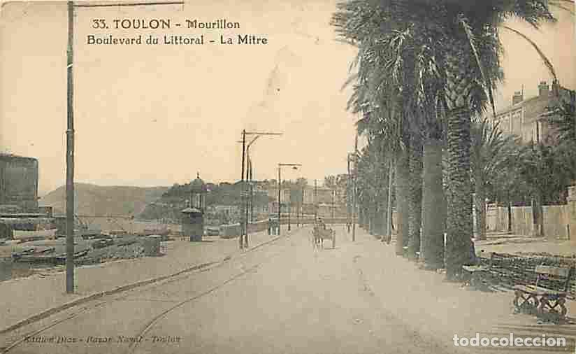 Postais: France - 83 - Toulon - Mourillon - Boulevard du Littoral - Le Mitre - Anim&eacute;e - Attelage de Chevaux -