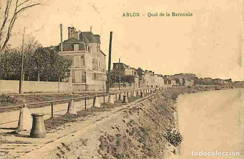 Postais: France - 94 - Ablon - Quai de la Baronnie - Oblit&eacute;ration ronde de 1928 - CPA - Voir Scans Recto-Vers