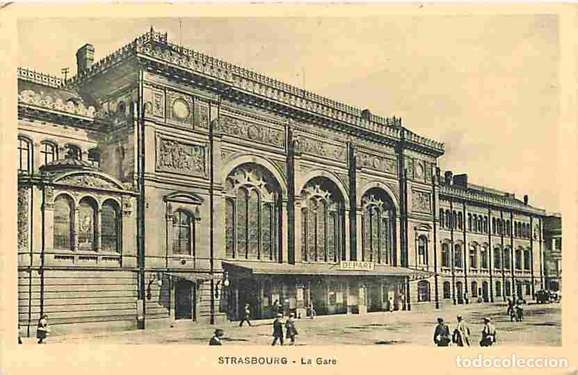 Postais: France - 67 - Strasbourg - La Gare - Anim&eacute;e - Horloge - CPA - Voir Scans Recto-Verso