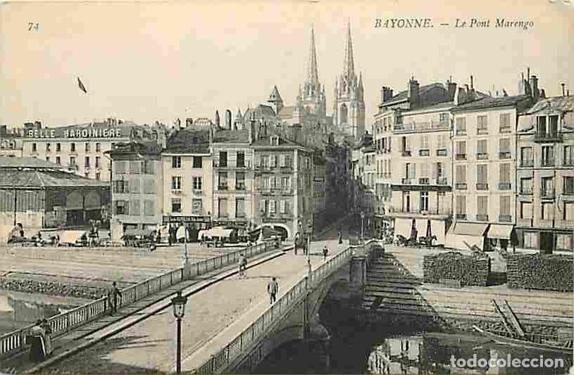 Postales: France - 64 - Bayonne - Le Pont Marengo - Anim&eacute;e - Attelage de Chevaux - Commerces - CPA - Voir Scan
