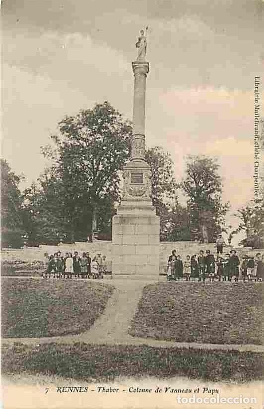 Postales: France - 35 - Rennes - Thabor - Colonne de Vanneau et Papu - Anim&eacute;e - CPA - Voir Scans Recto-Verso