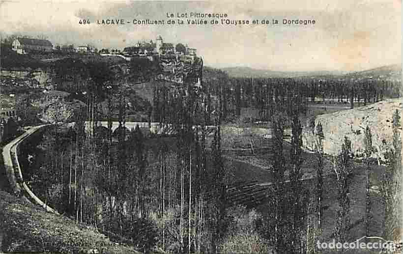 Postales: France - 46 - Lacave - Confluent de la vall&eacute;e de l'Ouysse et de la Dordogne - Voyag&eacute;e en 1951 - CPA
