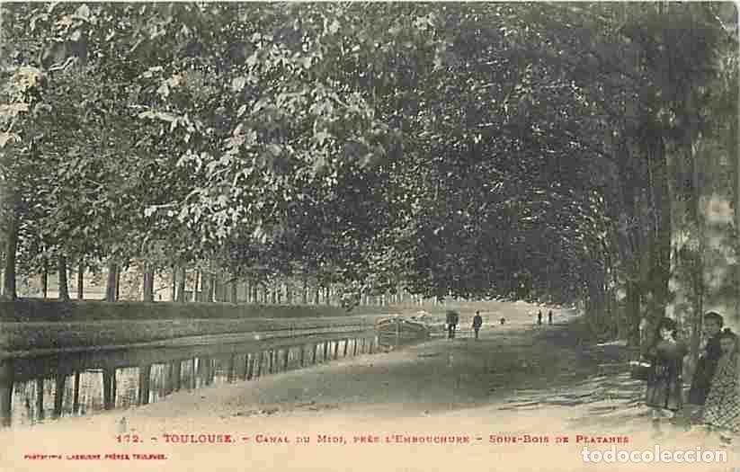 Cartes Postales: France - 31 - Toulouse - Canal du Midi - Pr&egrave;s l'embouchure - Sous bois de Platanes - Anim&eacute;e - Oblit&eacute;