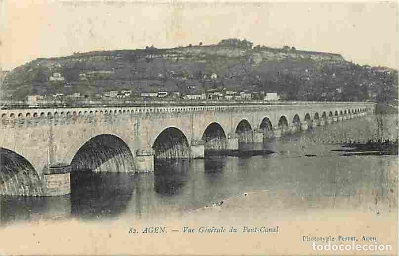Postcards: France - 47 - Agen - Vue G&eacute;n&eacute;rale du Pont-Canal - Voyag&eacute;e en 197 - Correspondance - CPA - Voir Scans