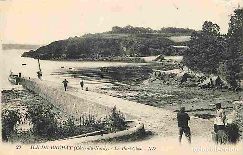 Postales: France - 22 - Ile de Br&eacute;hat - Le Port Clos - Anim&eacute;e - Etat - Coin Pli&eacute; - CPA - Voir Scans Recto-Vers