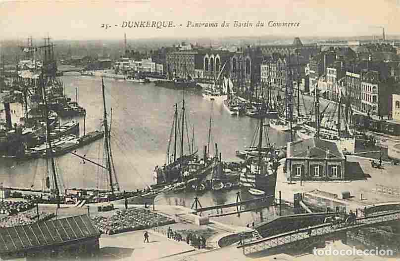 Postales: France - 59 - Dunkerque - Panorama pris du Bassin du Commerce - Anim&eacute;e - Bateaux - CPA - Voir Scans