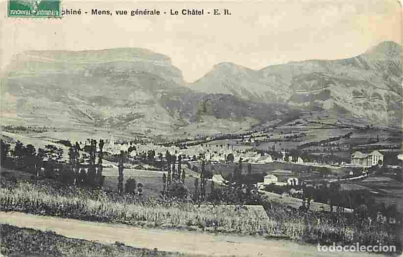 Postales: France - 38 - Mens - Vue G&eacute;n&eacute;rale - Oblit&eacute;ration ronde de 1908 - Etat pli visible - Correspondance -