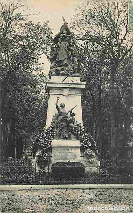 Postcards: France - 77 - Melun - Monument aux enfants de Seine et Marne - Oblit&eacute;ration ronde de 1907 - CPA - Vo