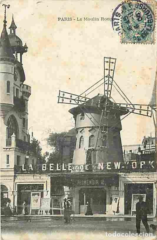 Postcards: France - 75 - Paris - Le Moulin Rouge - Anim&eacute;e - Oblit&eacute;ration ronde de 1906 - CPA - Voir Scans Recto