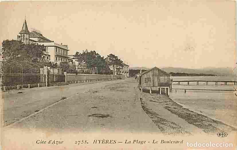 Postales: France - 83 - Hy&egrave;res les Palmiers - La Plage - Le Boulevard - CPA - Voir Scans Recto-Verso