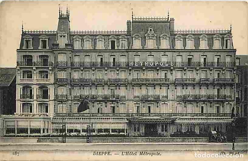 Cartes Postales: France - 76 - Dieppe - L'Hotel M&eacute;tropole - Automobiles - CPA - Voir Scans Recto-Verso