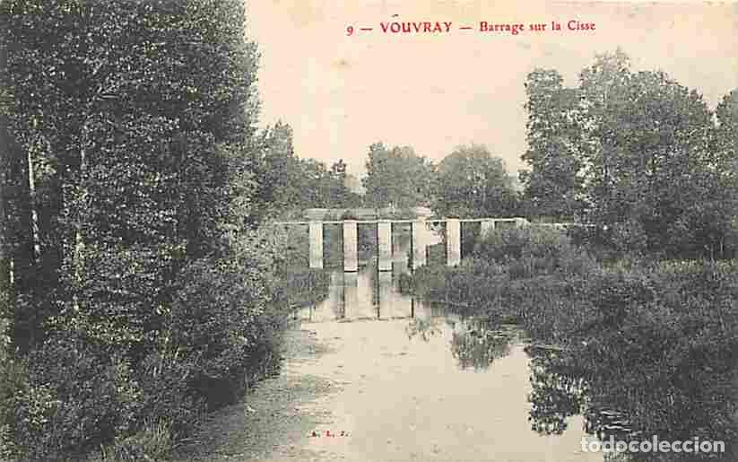 Postkarten: France - 37 - Vouvray - Barrage sur la Cisse - Oblit&eacute;ration ronde de 1906 - CPA - Voir Scans Recto-V
