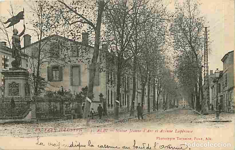 Postales: France - 81 - Albi - Statue Jeanne d'Arc et Avenue Lap&eacute;rouse - Anim&eacute;e - Correspondance - CPA - Voir