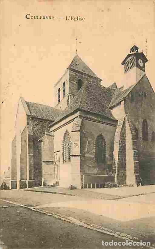 Postales: France - 03 - Couleuvre - L'Eglise - Oblit&eacute;ration ronde de 1908 - CPA - Voir Scans Recto-Verso