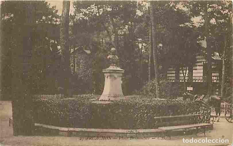 Postales: France - 33 - Arcachon - Place Br&eacute;montier - Anim&eacute;e - Attelage de Chevaux - Correspondance - CPA - Vo