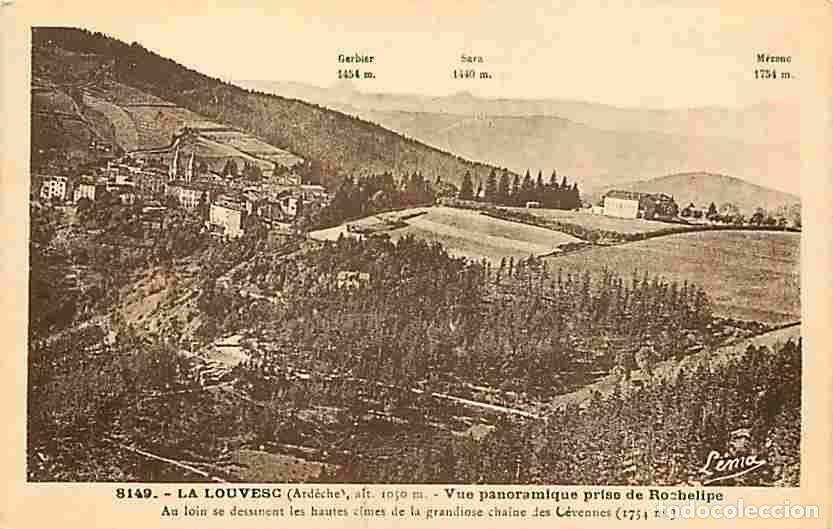 Cartoline: France - 07 - La Louvesc - Vue panoramique prise de Rochelipe - CPA - Voir Scans Recto-Verso