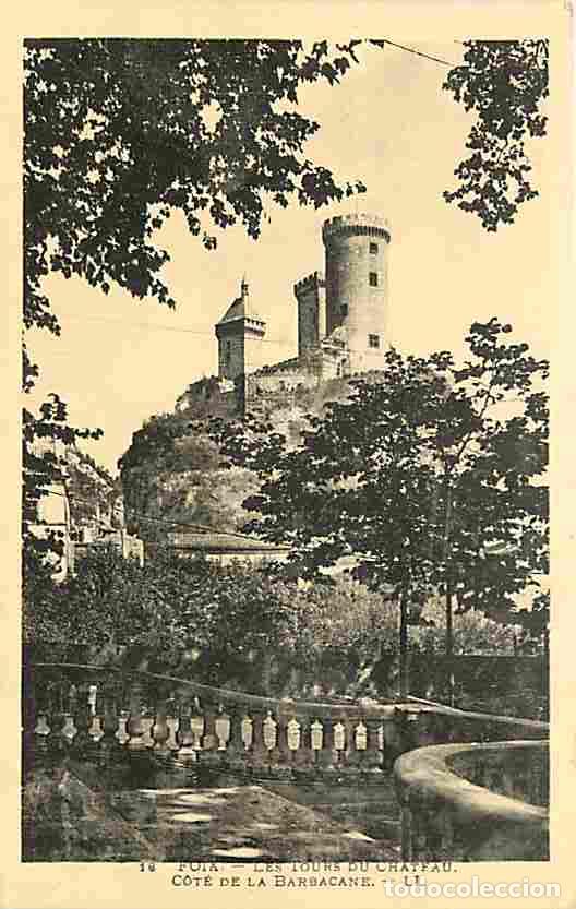 Postkarten: France - 09 - Foix - Les Ttours du Ch&acirc;teau - Cot&eacute; de la Barbacane - CPA - Voir Scans Recto-Verso