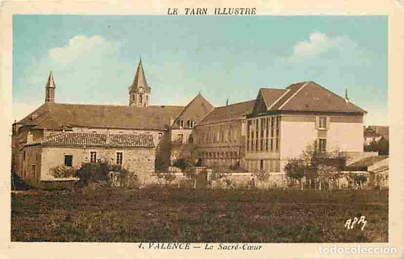 Postkarten: France - 81 - Valence d'Albigeois - Le Sacr&eacute;-Coeur - Coloris&eacute;e - Correspondance - Oblit&eacute;ration rond