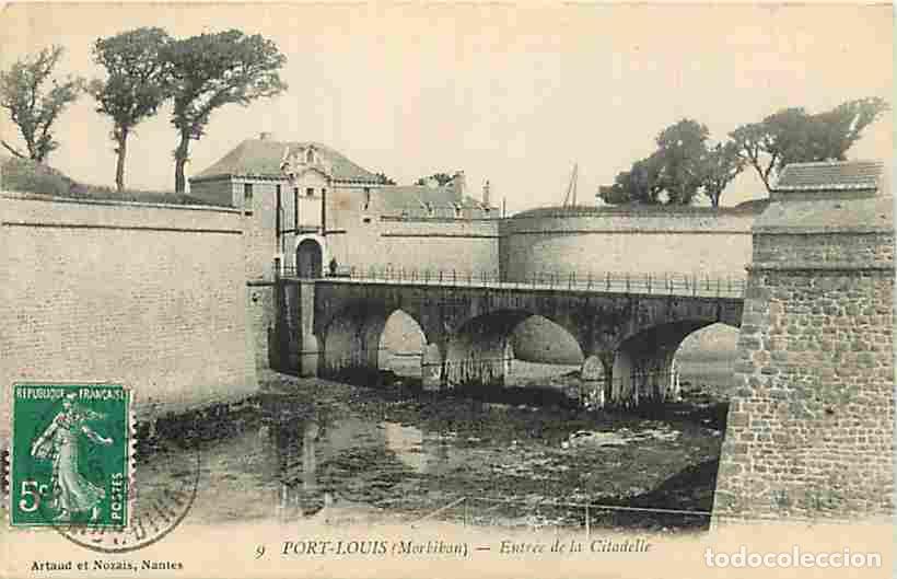 Postkarten: France - 56 - Port Louis - Entr&eacute;e de la Citadelle - Oblit&eacute;ration ronde de 1916 - CPA - Voir Scans Re