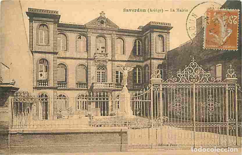 Postkarten: France - 09 - Saverdun - La Mairie - Oblit&eacute;ration ronde de 1929 - CPA - Voir Scans Recto-Verso
