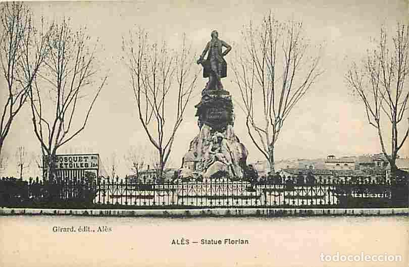 Cartes Postales: France - 30 - Al&egrave;s - statue Florian - CPA - Voir Scans Recto-Verso
