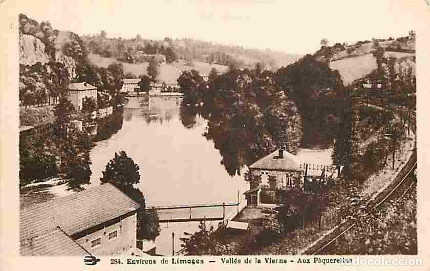 Cartoline: France - 87 - Haute Vienne - Environs de Limoges - Vall&eacute;e de la Vienne - Aux Paquerettes - Voyag&eacute;e e