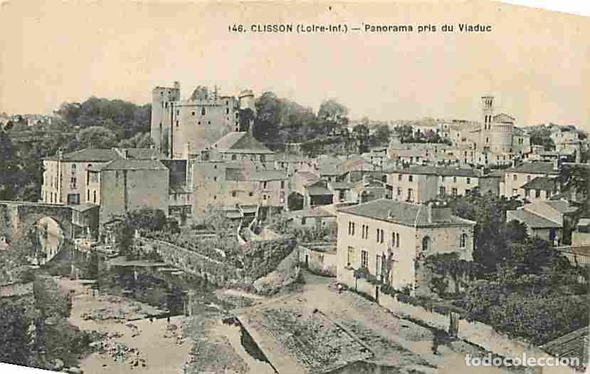 Cartoline: France - 44 - Clisson - Panorama pris du Viaduc - Oblit&eacute;ration ronde de 1923 - CPA - Voir Scans Rect