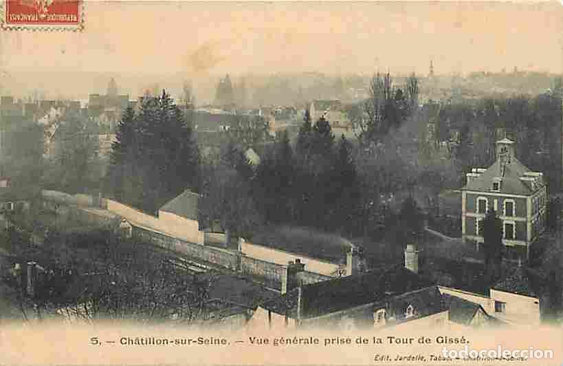 Cartes Postales: France - 21 - Chatillon sur Seine - Vue g&eacute;n&eacute;rale prise de la Tour de Giss&eacute; - Oblit&eacute;ration ronde de 1