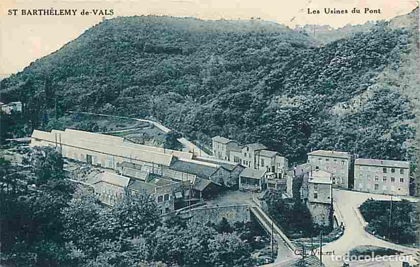 Postales: France - 26 - Saint Barth&eacute;l&eacute;my de Vals - Les Usines du Pont - Oblit&eacute;ration hexagonale de 1935 - CPA