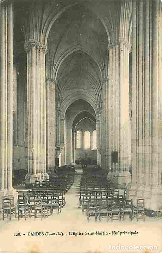 Cartoline: France - 37 - Candes - L'Eglise Stint-Martin - Nef principale - CPA - Voir Scans Recto-Verso