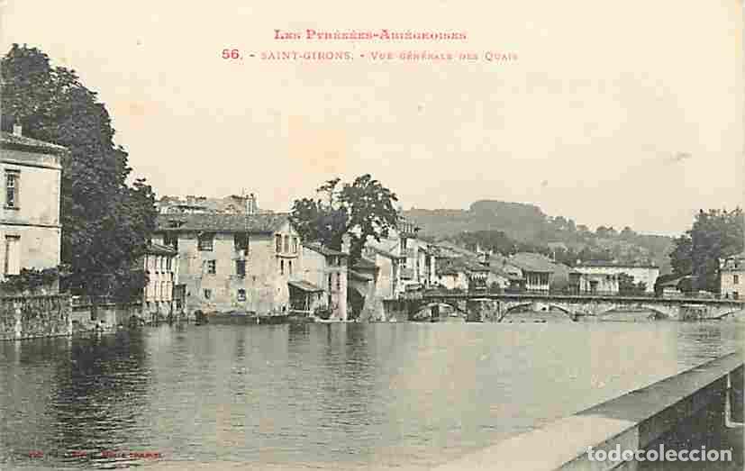 Postais: France - 09 - Saint Girons - Vue G&eacute;n&eacute;rale des Quais - CPA - Voir Scans Recto-Verso