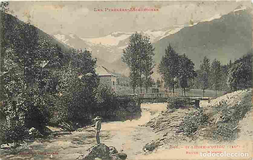 Cartoline: France - 09 - Saint Lizier - Route du Bocard - Anim&eacute;e - Etat pli visible - CPA - Voir Scans Recto-Ve