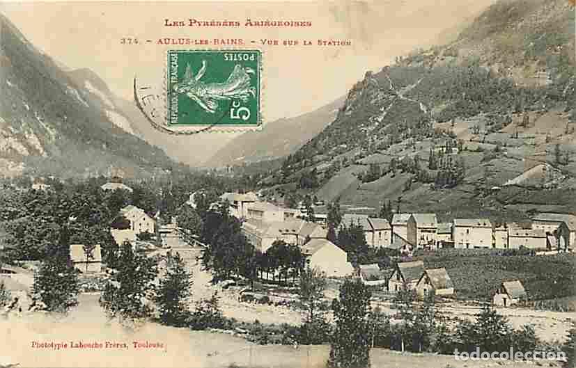 Postcards: France - 09 - Aulus les Bains - Vue G&eacute;n&eacute;rale - Oblit&eacute;ration ronde de 1908 - CPA - Voir Scans Recto-V