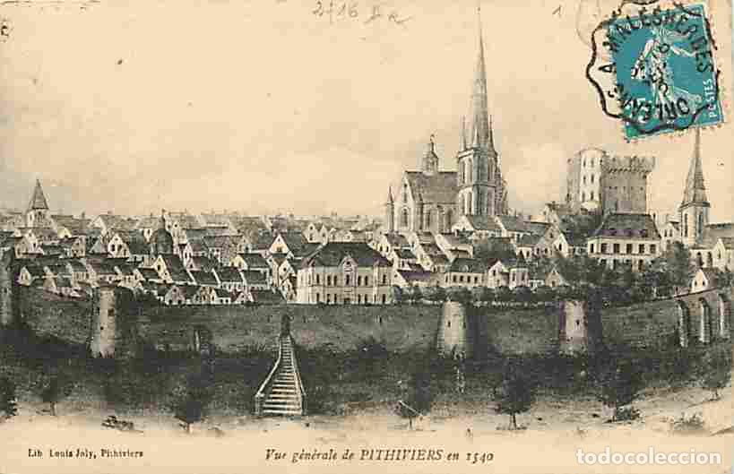 Postales: France - 45 - Pithiviers - Vue G&eacute;n&eacute;rale en 1540 - Oblit&eacute;ration ronde de 1902 - CPA - Voir Scans Rect