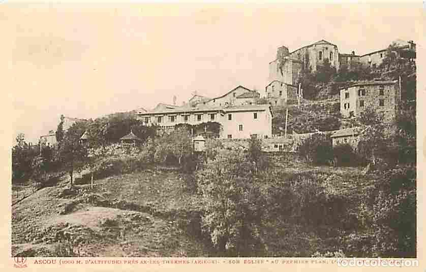 Postales: France - 09 - Ascou - L'Eglise - L'Hotel du Belv&eacute;d&egrave;re - CPA - Voir Scans Recto-Verso