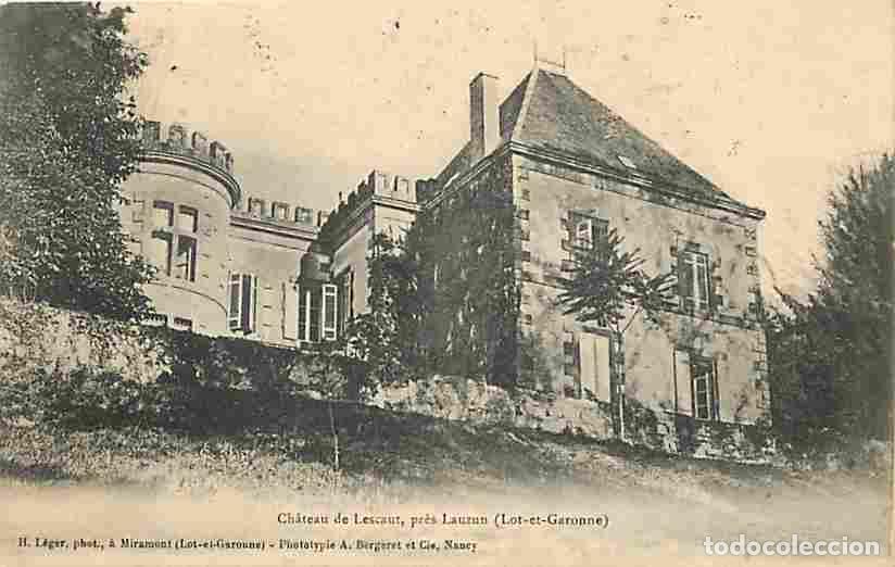 Postales: France - 47 - Lauzun - Ch&acirc;teau de Lescaut pr&egrave;s Lauzun - Oblit&eacute;ration ronde de 1905 - CPA - Voir Scan