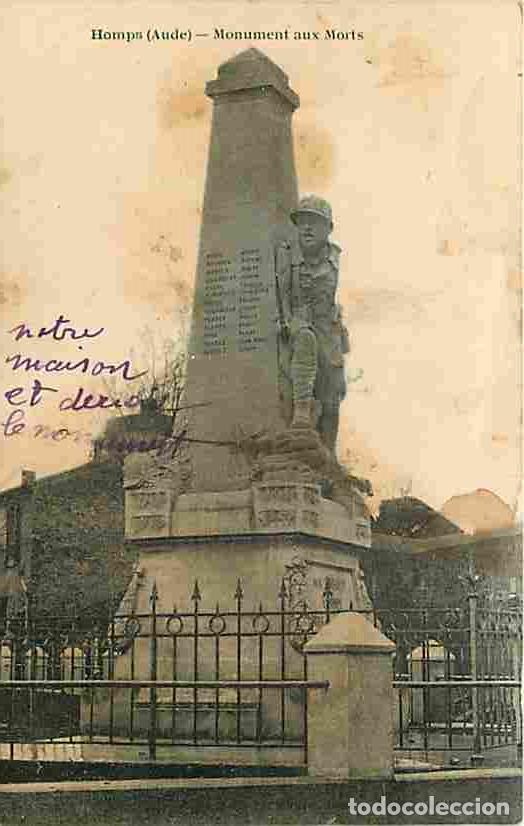 Cartoline: France - 11 - Homps - Le Monument aux Morts - Etats taches visibles - CPA - Voir Scans Recto-Verso