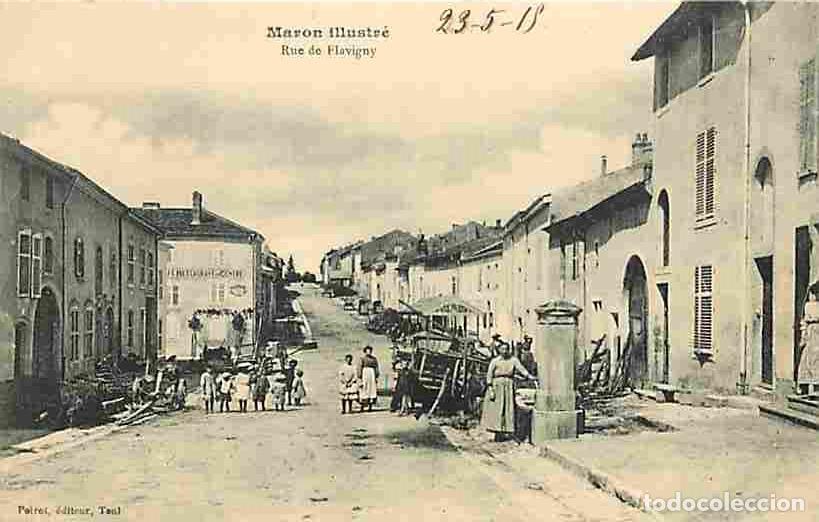 Postkarten: France - 54 - Maron - Rue de Flavigny - Anim&eacute;e - Correspondance - Voyag&eacute;e en 1918 - CPA - Voir Scans