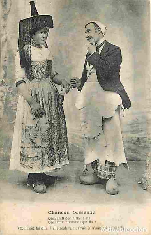 Postkarten: France - 01 - Ain - Chanson bressanne - Anim&eacute;e - Costumes Bressans - Folklore - CPA - Voir Scans Rec