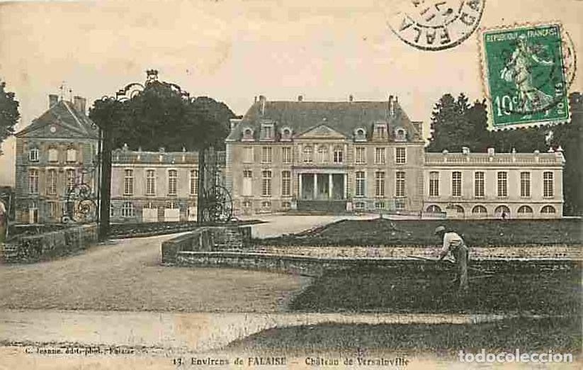 Cartes Postales: France - 14 - Versainville - Ch&acirc;teau de Versainville aux environs de Falaise - Anim&eacute;e - Oblit&eacute;ration