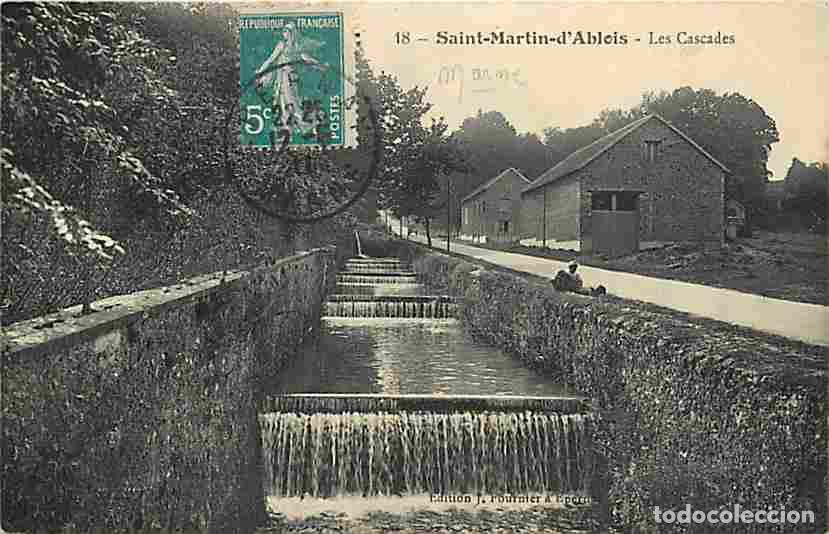 Postales: France - 51 - Saint Martin d'Ablois - Les Cascades - Anim&eacute;e - Oblit&eacute;ration ronde de 1911 - CPA - Voi