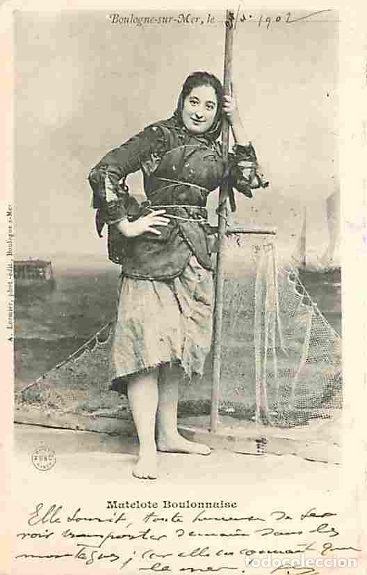 Cartoline: France - 62 - Boulogne sur Mer - Matelote Boulonnaise - Anim&eacute;e - Folklore - Pr&eacute;curseur - Oblit&eacute;ratio