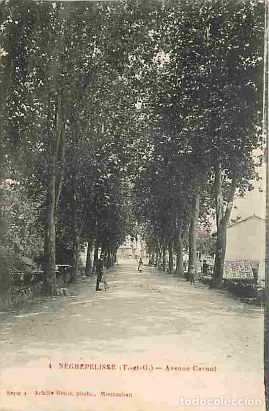 Cartoline: France - 82 - N&egrave;grepelisse - Avenue Carnot - Anim&eacute;e - Correspondance - Oblit&eacute;ration ronde de 1923 -