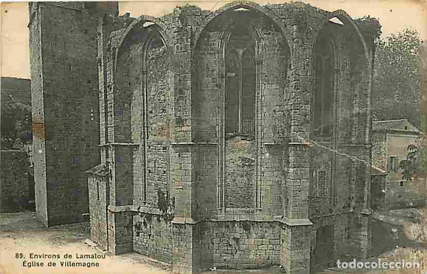 Postales: France - 34 - Villemagne - L'Eglise - Etat taches et pli visible - CPA - Voir Scans Recto-Verso