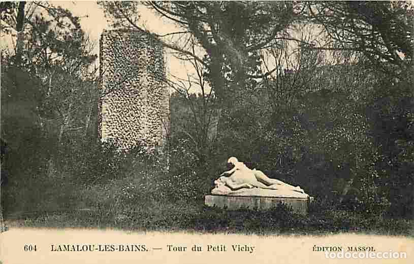 Postales: France - 34 - Lamalou les Bains - Tour du Petit Vichy - Statue - Carte Neuve - CPA - Voir Scans Rect