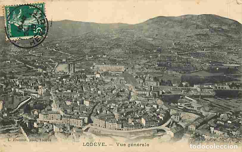 Postales: France - 34 - Lod&egrave;ve - Vue G&eacute;n&eacute;rale - Oblit&eacute;ration ronde de 1910 - CPA - Voir Scans Recto-Verso