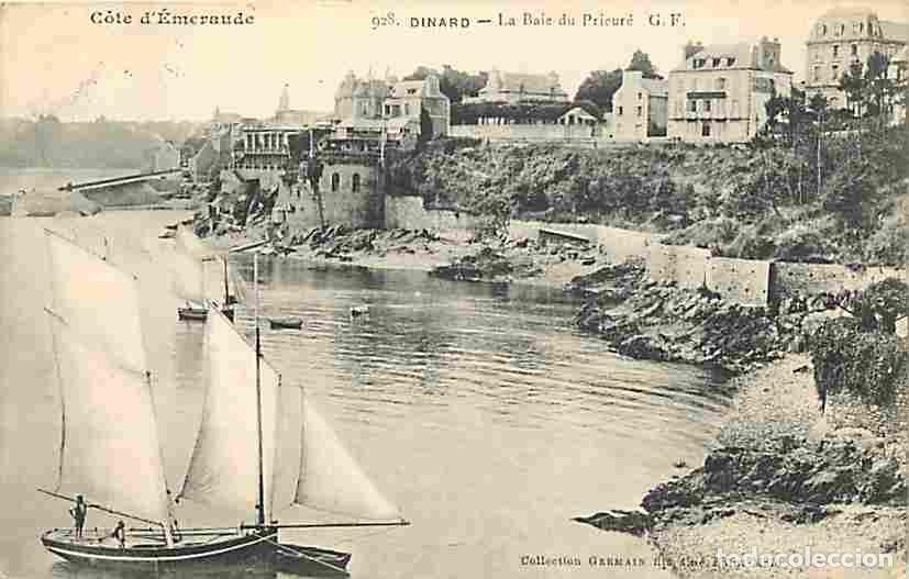 Postales: France - 35 - Dinard - La Baie du Prieur&eacute; - Bateaux - Oblit&eacute;ration ronde de 1908 - CPA - Voir Scans