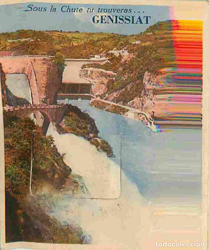 Postales: France - 01 - Genissiat - Sous la chute tu trouveras Genissiat - Multivues - 10 mini images qui se d