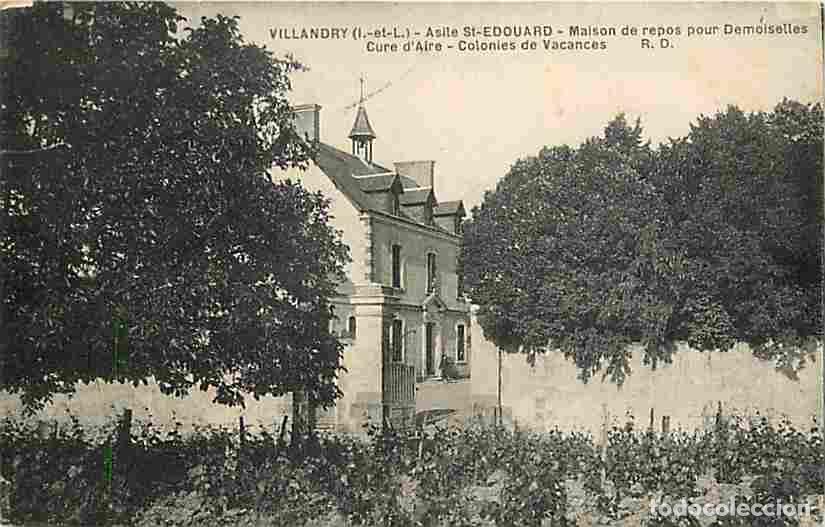 Cartes Postales: France - 37 - Villandry - Asile Saint Edouard - Maison de repos pour Demoiselles - Cure d'Aire - Col