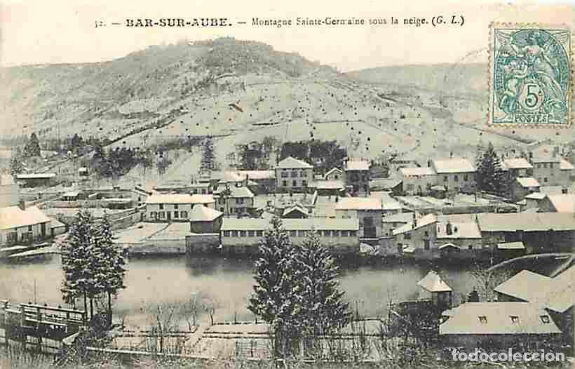 Cartes Postales: France - 10 - Bar sur Aube - Montagne Sainte-Germaine sous la neige - Oblit&eacute;ration ronde de 1905 - C
